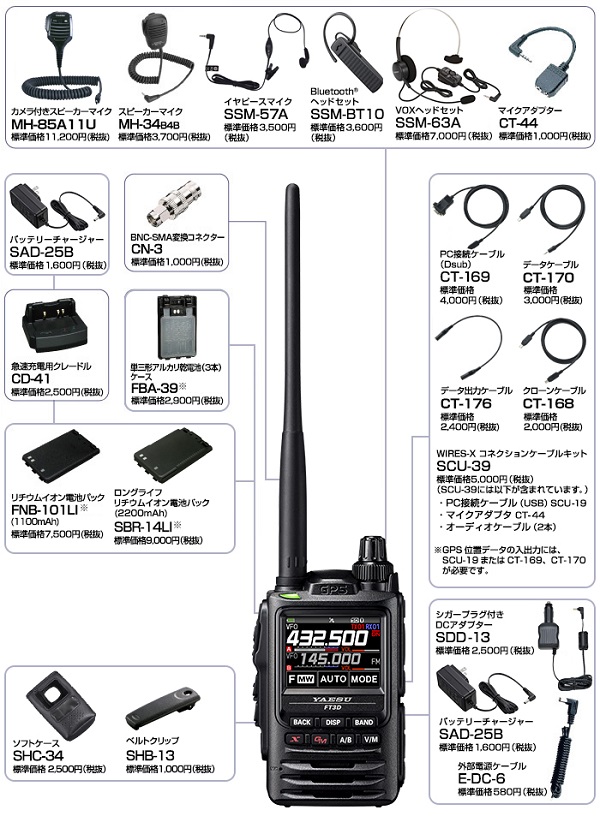 八重洲無線 アマチュア無線機 FT5D C4FM対応 144 430MHz 5Wハンディー